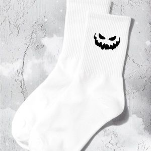 White Halloween Socks